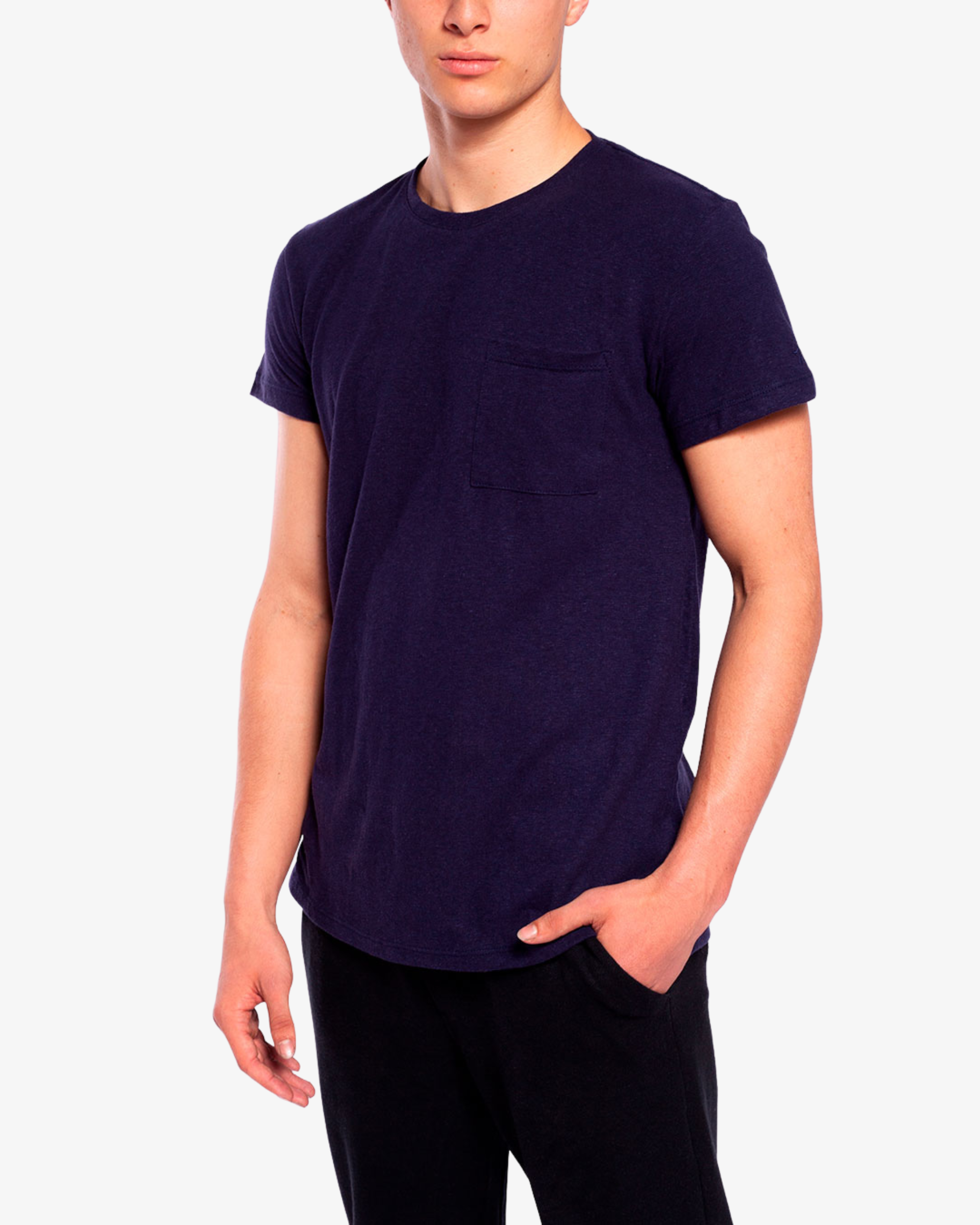 HEMP LAIKA T-SHIRT - AZUL OSCURO