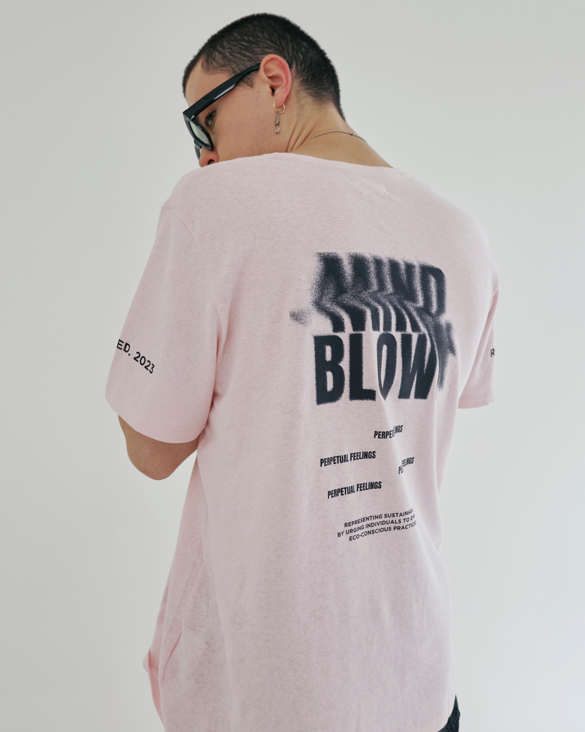 HEMP MIND BLOWN T-SHIRT - ROSADO (HOMBRE)