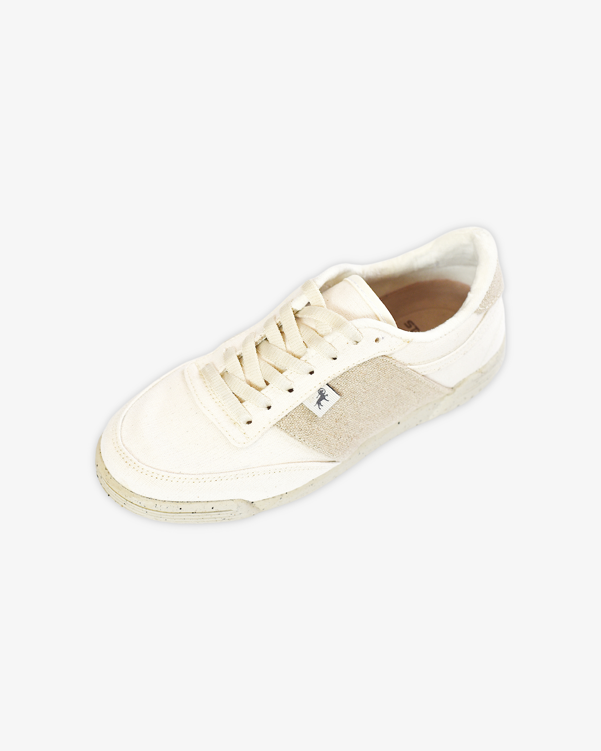 HEMP WOMEN'S EXPEDITION SNEAKERS - WHITE AND LIGHT BROWN (WOMAN)