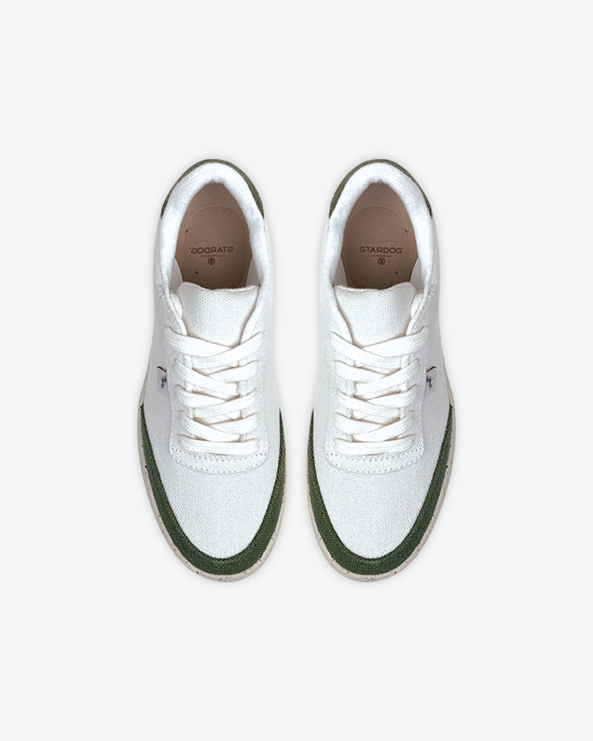 HEMP WOMEN'S ENERGY SNEAKERS - WHITE AND GREEN (WOMAN)