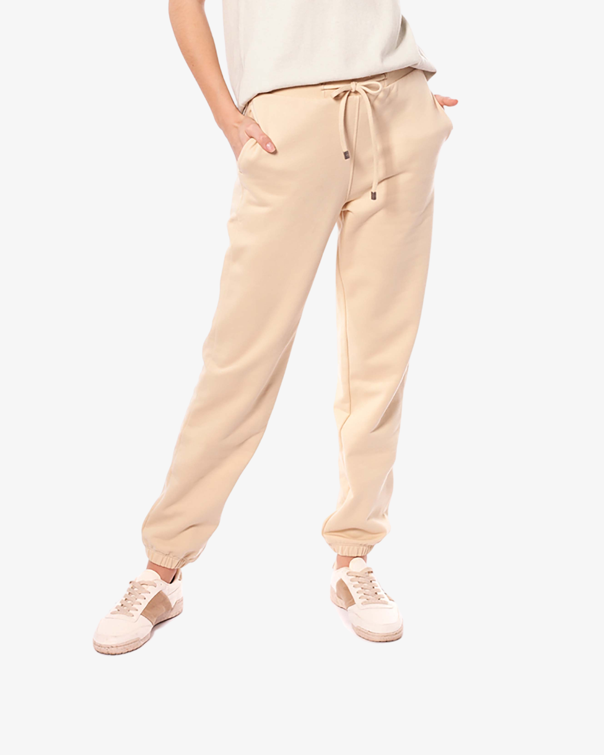 COTTON STARDUST JOGGER - VAINILLA