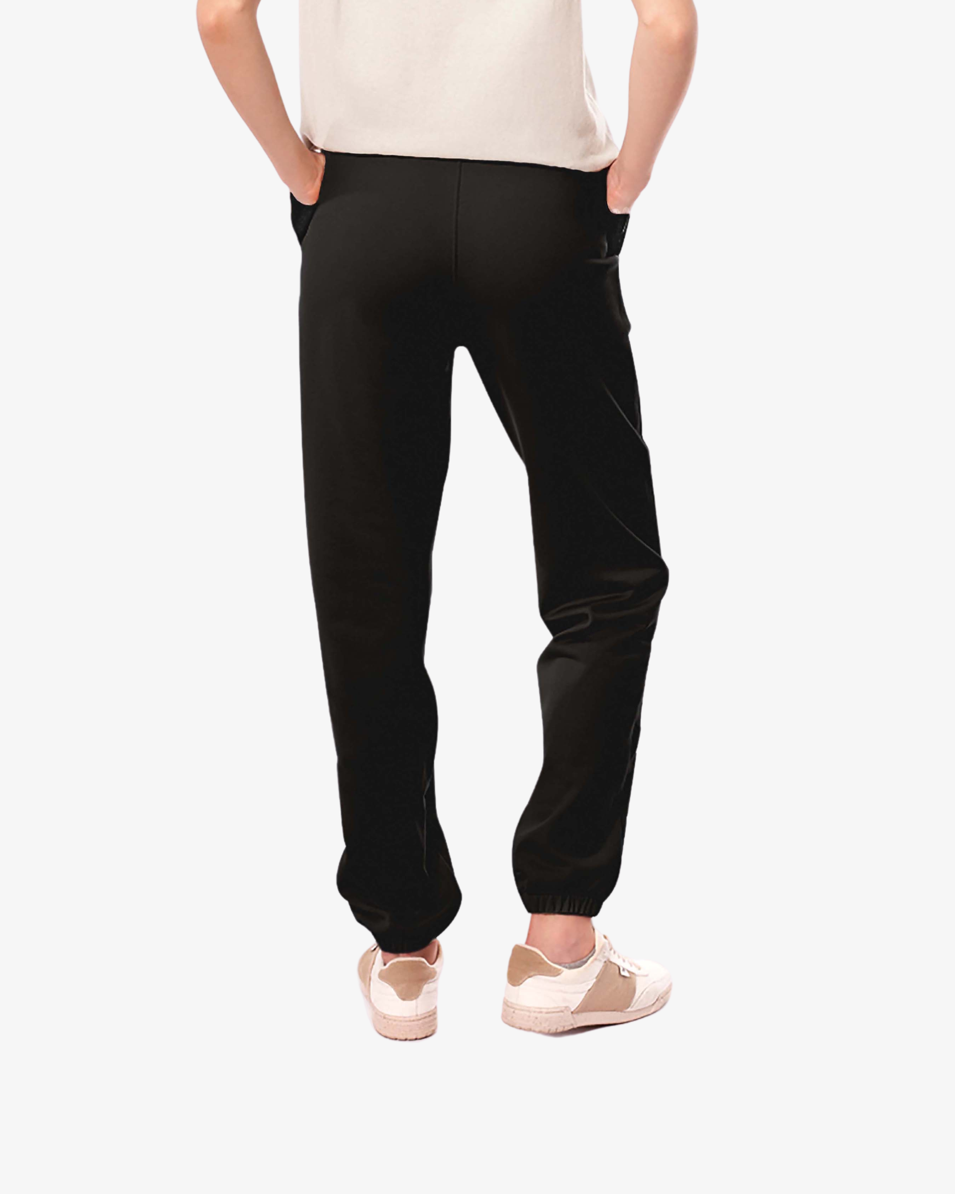 COTTON STARDUST JOGGER - BLACK