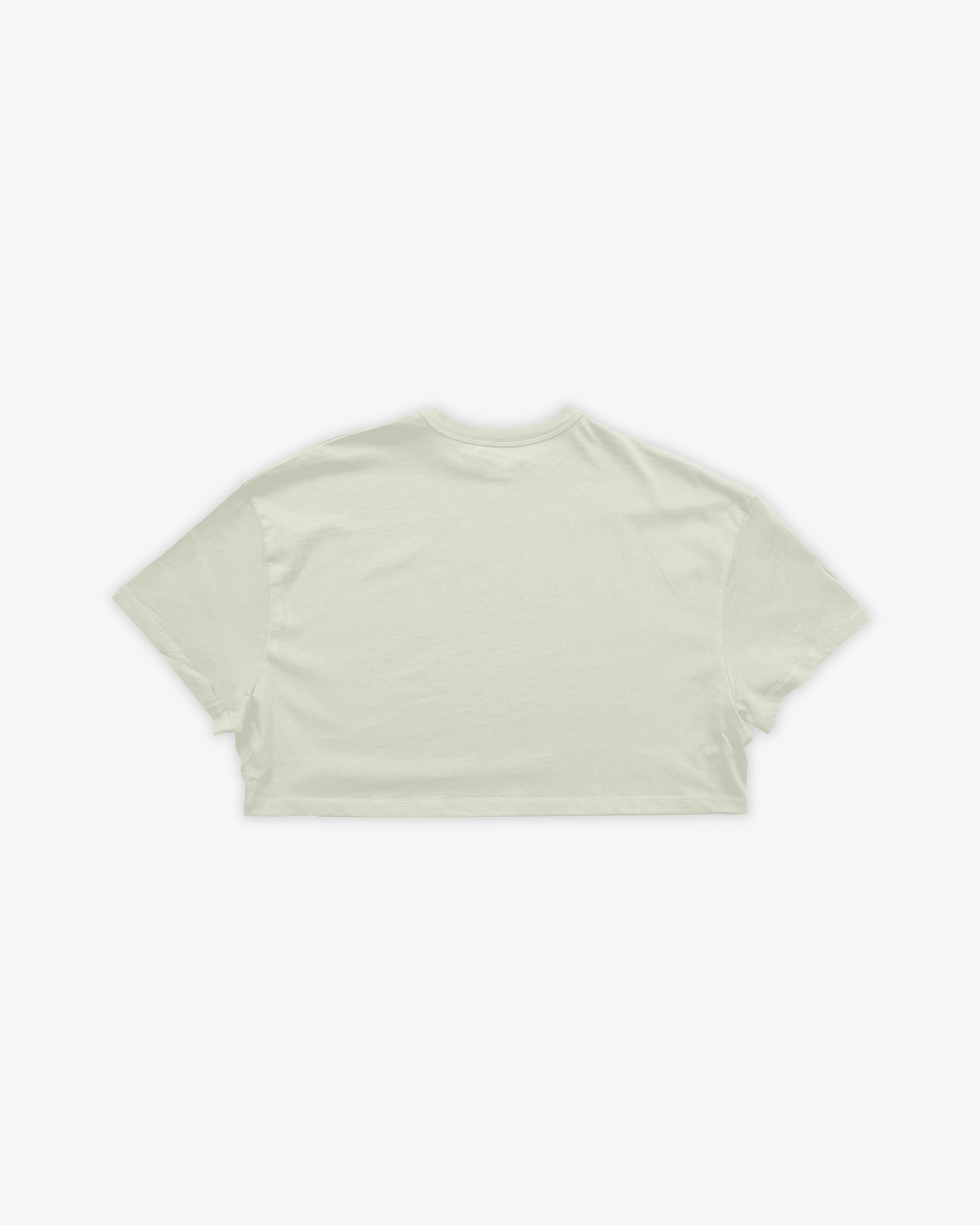 HEMP IRIS CROPPED TEE - VERDE CLARO