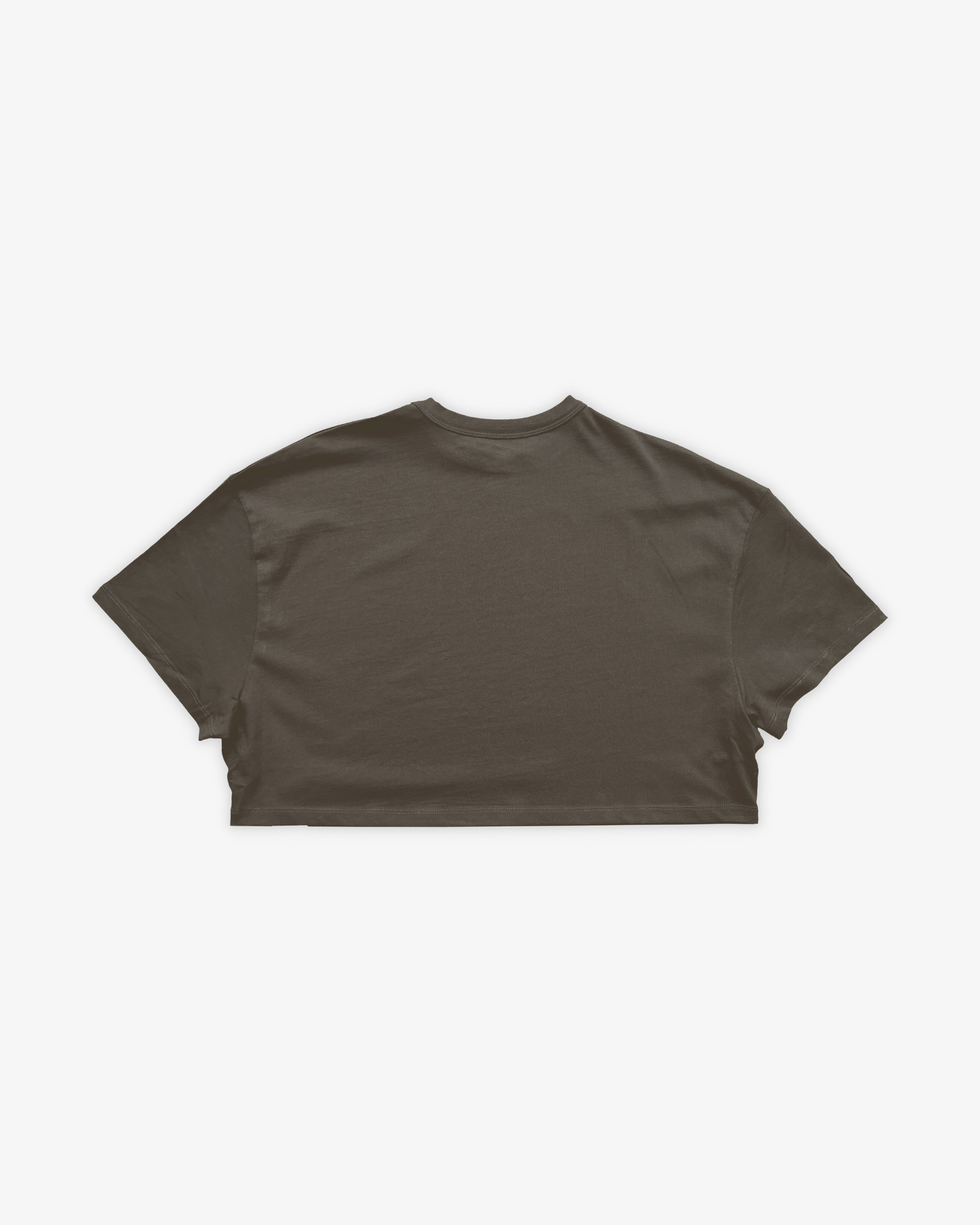 HEMP IRIS CROPPED TEE - VERDE