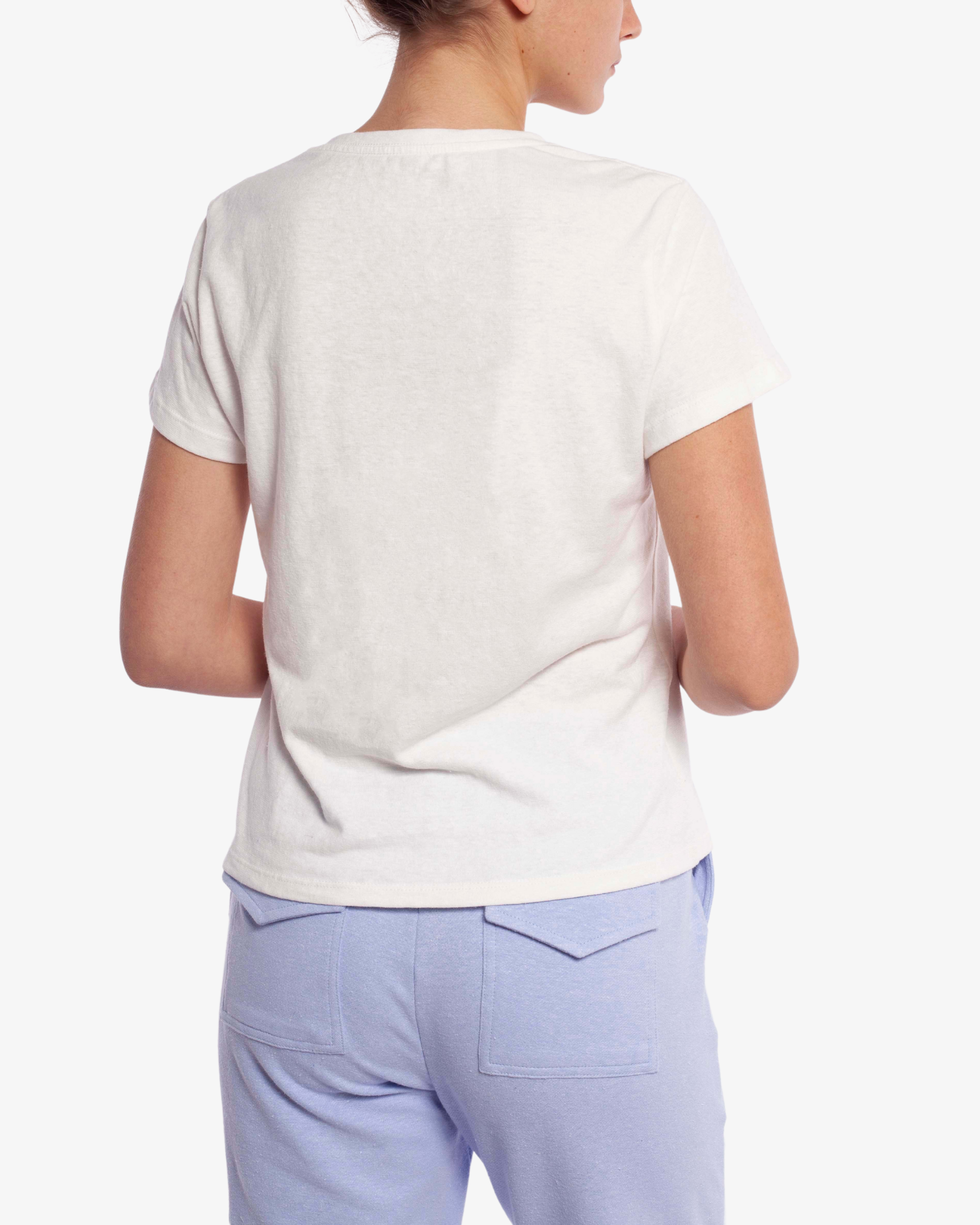 HEMP ASTER CLASSIC T-SHIRT - BLANCO