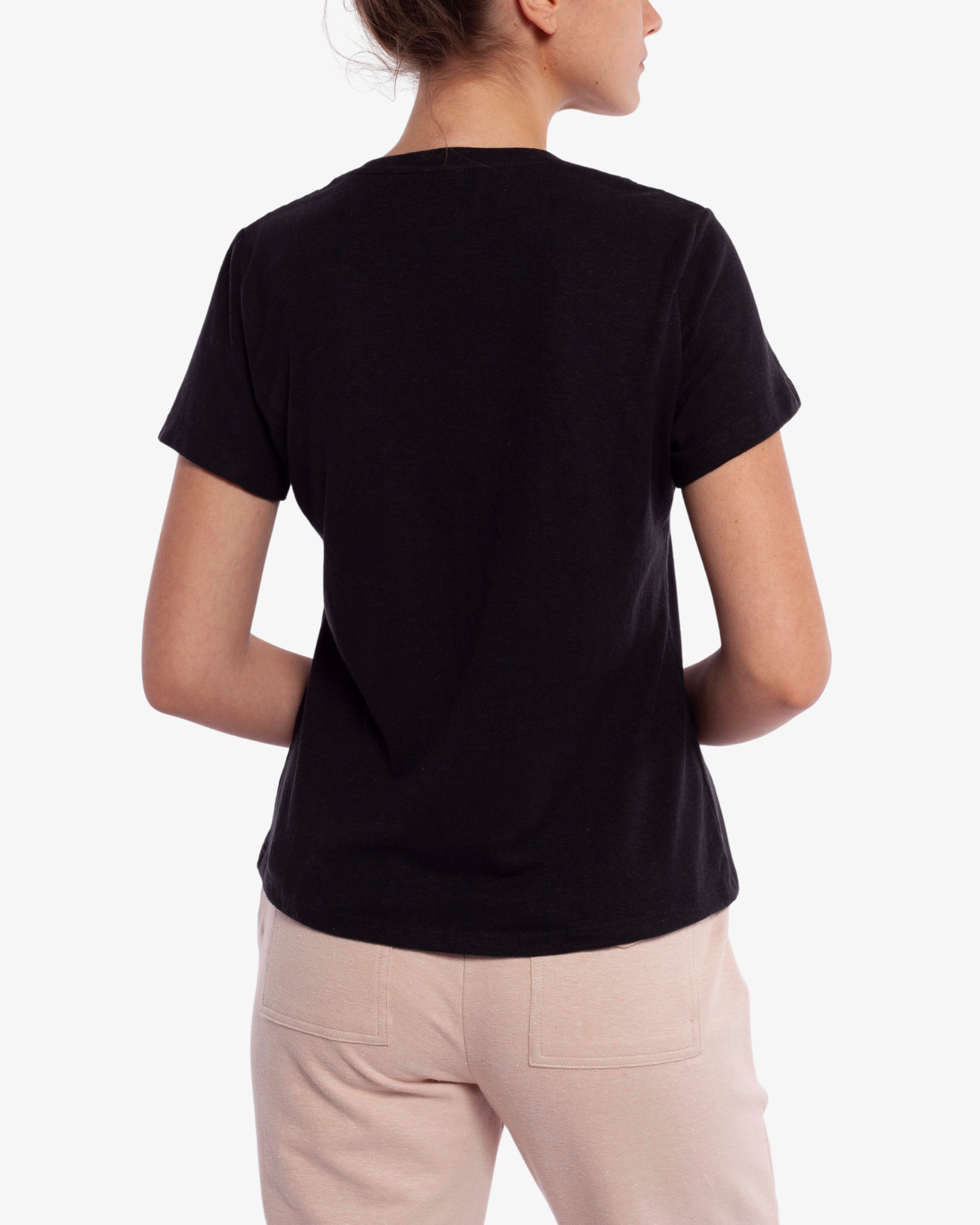 HEMP ASTER CLASSIC T-SHIRT - NEGRO