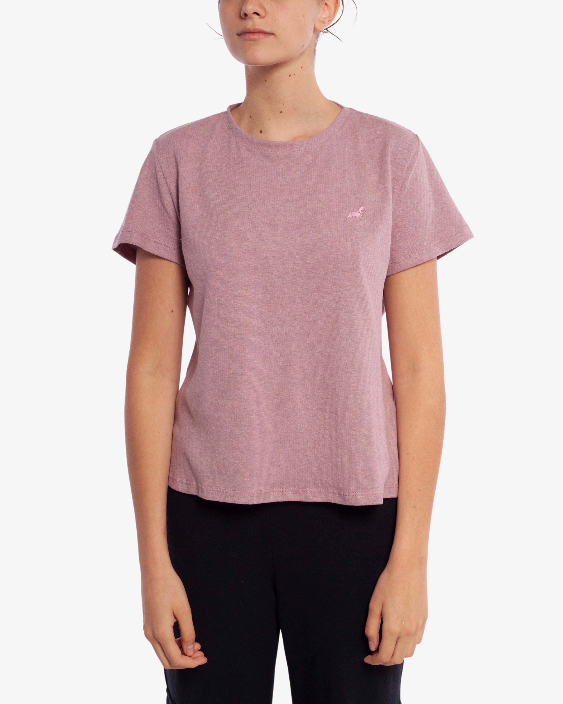 HEMP ASTER CLASSIC T-SHIRT - ROSADO