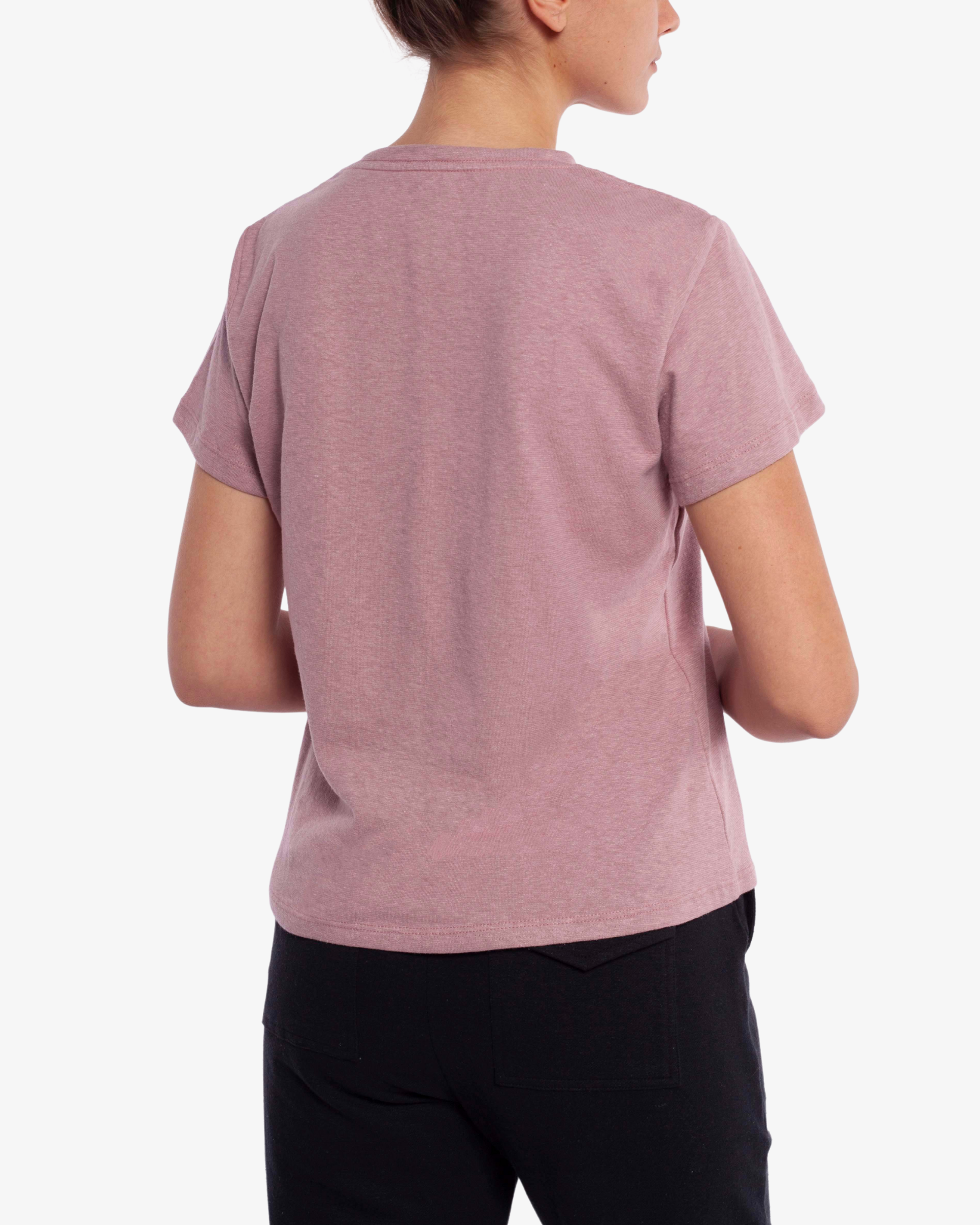 HEMP ASTER CLASSIC T-SHIRT - ROSADO
